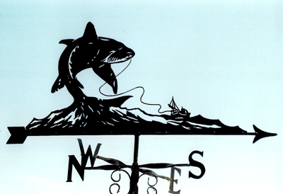 Shark Fishing weathervane